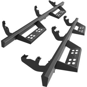 imageTAC Running Boards Compatible with 20192025 Ranger Supercrew Cab Rocker Steps Side Steps Nerf Bars Rocker Slider Pickup Truck Exterior Accessories Fine Texture Black 2pcsSniper Drop Steps