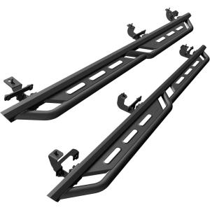 imageTAC Running Boards Fit 20202025 Jeep Gladiator JT Rocker Steps Pickup Truck Side Steps Nerf Bars Rock Slider Armor OffRoad Accessories Fine Texture Black 2pcsRocker Steps