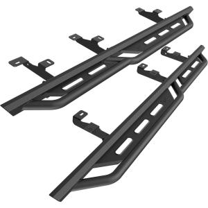 imageTAC Running Boards Fit 20222024 Rivian R1S R1T Side Steps Nerf Bars Rock Slider Armor Pickup Truck OffRoad Accessories Fine Texture Black 2pcs