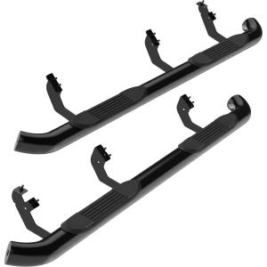 imageTAC Side Steps Running Boards Compatible with 20242025 Toyota Tacoma Double Cab Incl Hybrid Model 3quot Stainless Steel Side Bars Step Rails Nerf Bars Off Road AccessoriesGloss Black