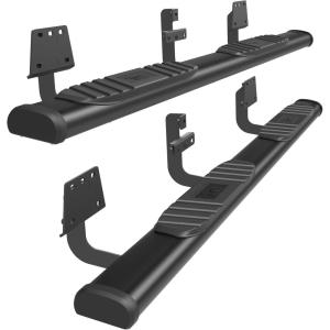 imageTAC Side Steps Running Boards Fit 20192025 RAM 1500 Quad CabExclude 20192024 RAM 1500 ClassicTruck Pickup 425quot Oval Bend Texture Black Side Bars5 inch Fine Texutre