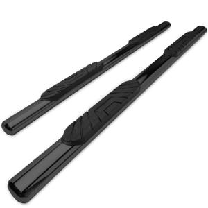 imageTAC Side Steps for 20092018 Dodge Ram 1500 Crew Cab  20102018 Dodge Ram 2500  3500  4500  5500 Crew Cab Truck Pickup 4quot Oval Black Side Bars Nerf Bars Running Boards