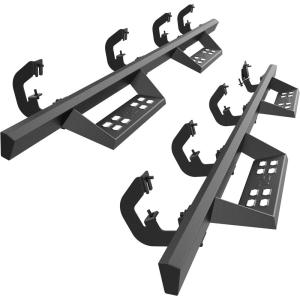 imageTAC Sniper Running Boards Fit 20072018 Chevy SilveradoGMC Sierra 1500  20072019 25003500 Crew Cab Truck Pickup 4quot Drop Fine Texture Black Side Steps Nerf Bars 2pcsSniper