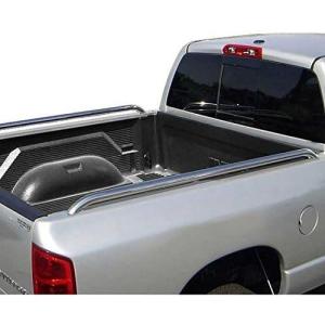 imageTAC Universal Bed Rails Lenght 4714quot Drill Mount SS Stainless Steel Truck Side Bed Rails