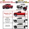 imageTAC Black Spear Running Boards Fit 20192024 Chevy SilveradoGMC Sierra 1500 Regular Cab  20202023 25003500 Regular Cab Truck 6quot Nerf Bar Aluminum