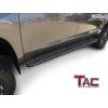 imageTAC 425 Side Steps Fit 19992013 Chevy SilveradoGMC Sierra 1500 Extended Cab  19992014 SilveradoSierra 25003500 Extended Cab Truck Pickup Oval Bend Black PNC Nerf Bars Running Boards 2Pcs