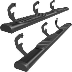 imageTAC Black Arrow Side Steps Fit 20072018 Chevy SilveradoGMC Sierra 150020072019 25003500 ExtendedDouble Cab Truck Pickup Running Boards Aluminum5 inch Tubular