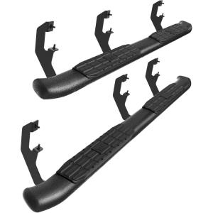 imageTAC Side Steps Running Boards Compatible with 20192025 Chevy SilveradoGMC Sierra 1500  20202025 SilveradoSierra 2500 3500 Double Cab Truck Pickup 425 Texture Black Side Bars Nerf Bars 2Pcs