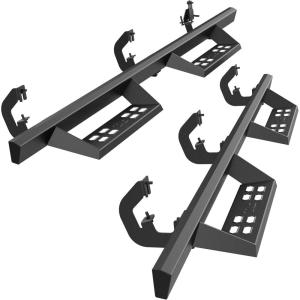 imageTAC Sniper Running Boards Fit 20072018 SilveradoSierra 1500 EXTDouble Cab20072019 25003500 EXTDouble Cab 4 Drop Side Steps Nerf Bars Automotive Exterior Accessories Fine Texture Black 2pcs