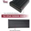 imageTAC Spear Running Boards Compatible with 20072018 Chevy SilveradoGMC Sierra 1500  20072019 25003500 Crew Cab 6 Side Step Rail Nerf Bar Truck Accessories Aluminum Texture Black Width Lightweight