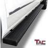 imageTAC Spear Running Boards Compatible with 20072018 Chevy SilveradoGMC Sierra 1500  20072019 25003500 Crew Cab 6 Side Step Rail Nerf Bar Truck Accessories Aluminum Texture Black Width Lightweight
