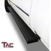 imageTAC Spear Running Boards Compatible with 20072018 Chevy SilveradoGMC Sierra 1500  20072019 25003500 Crew Cab 6 Side Step Rail Nerf Bar Truck Accessories Aluminum Texture Black Width Lightweight