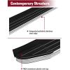 imageTAC Running Boards Compatible with 20212026 Ford Bronco Sport SUV 55 Aluminum Black Side Steps Nerf Bars Step Rails Exterior Accessories 2 Pieces
