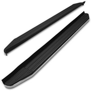 imageTAC Running Boards Fit 20142019 Toyota Highlander No DrillingCutting Required Aluminum Black Side Steps Nerf Bars Rock Panel Off Road Exterior Accessories 2 Pieces Running Boards