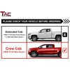 image:imageTAC Fort Running Boards Compatible with 20152026 Chevy ColoradoGMC Canyon Crew Cab Side Steps Nerf Bars OffRoad Pickup Truck Exterior Accessories Carbon Steel Fine Texutre Black 2PCS