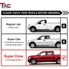 image:imageTAC Fort Running Boards Compatible with 20152026 Ford F150 Supercrew Cab 20222026 F150 Lightning EV20172026 Super Duty Crew Cab Side Steps Nerf Bars Truck Accessories Carbon Steel Black 2PCS