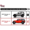 image:imageTAC Fort Running Boards Compatible with 20182026 Jeep Wrangler JL 4 Door20212024 Wrangler JL 4xe Side Steps Nerf Bars Automotive SUV Exterior Accessories Carbon Steel Fine Texutre Black 2PCS