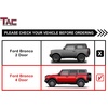 image:imageTAC Fort Running Boards Compatible with 20212026 Ford Bronco 4 Door Side Steps Nerf Bars Automotive SUV Exterior Accessories Carbon Steel Fine Texutre Black 2PCS