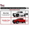 image:imageTAC Fort Running Boards Compatible with 20242026 Toyota Tacoma Double Cab Side Steps Nerf Bars OffRoad Pickup Truck Exterior Accessories Carbon Steel Fine Texutre Black 2PCS