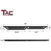 image:imageTAC Fort Running Boards Fit 20192026 SilveradoSierra 1500 Crew Cab20202026 SilveradoSierra 25003500 Crew Cab Side Steps Nerf Bars Pickup Truck Accessories Carbon Steel Black 2PCS