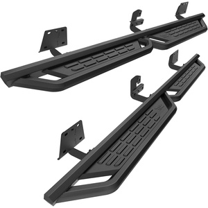 image:imageTAC Fort Running Boards Compatible with 20192026 Ram 1500 Crew CabExclude 20192024 Ram 1500 Classic Side Steps Nerf Bars OffRoad Pickup Truck Exterior Accessories Carbon Steel Black 2PCS